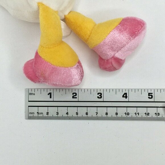 Diseny Daisy Duck 10" Plush Toy Pink Bow Purple Dress Mini Bean Bag Plushie - Picture 12 of 12